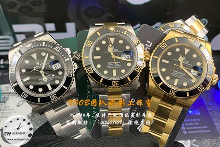VS厂劳力士41尺寸黑水鬼,间金黑水鬼,全金黑水鬼搭配3235机芯细节对比