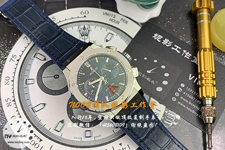 hb厂宇舶大爆炸蓝面计时搭配7750机芯做工细节赏析