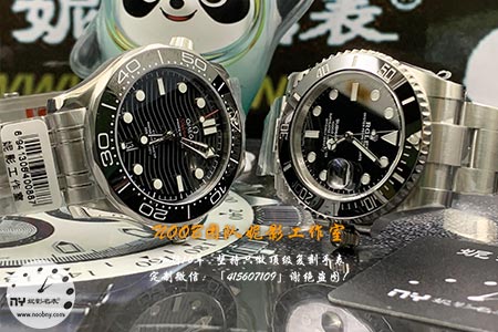 VS厂欧米茄海马黑300米与劳力士黑水鬼：细节对比与选择