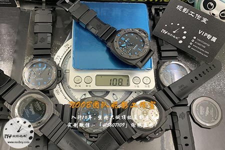VS厂沛纳海960详细参数分享:42MM碳纤维材质,重量与一体机芯的实际展示