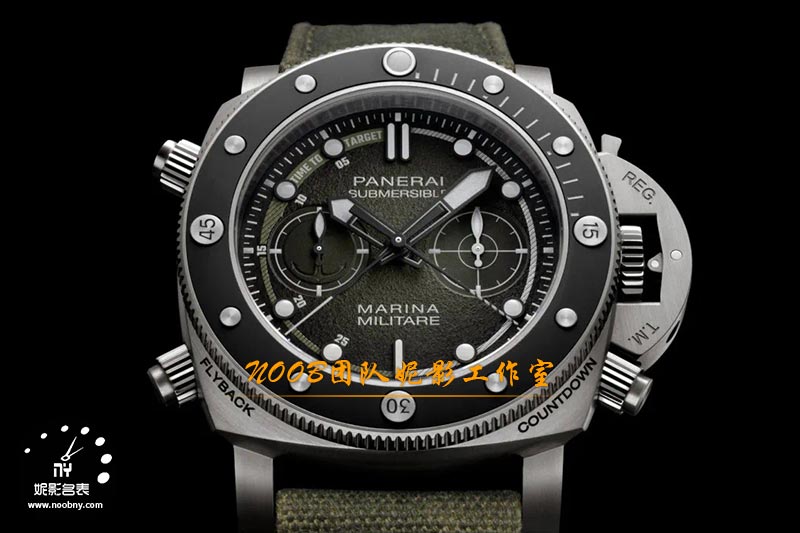 沛纳海Submersible Chrono Marina Militare限量版腕表测评：深海与蓝天的机械交响